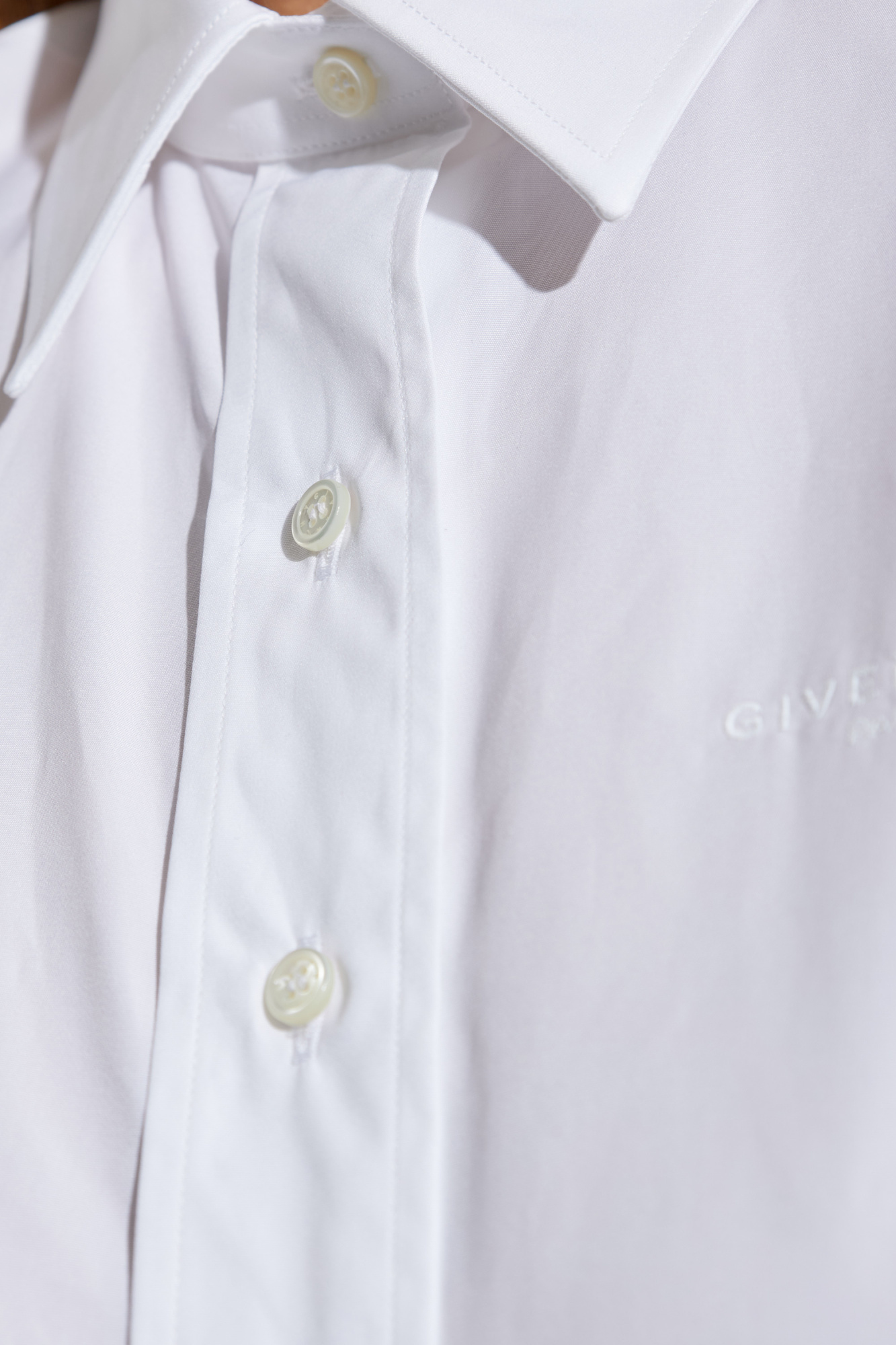 Givenchy Cotton shirt with embroidered logo | Women's